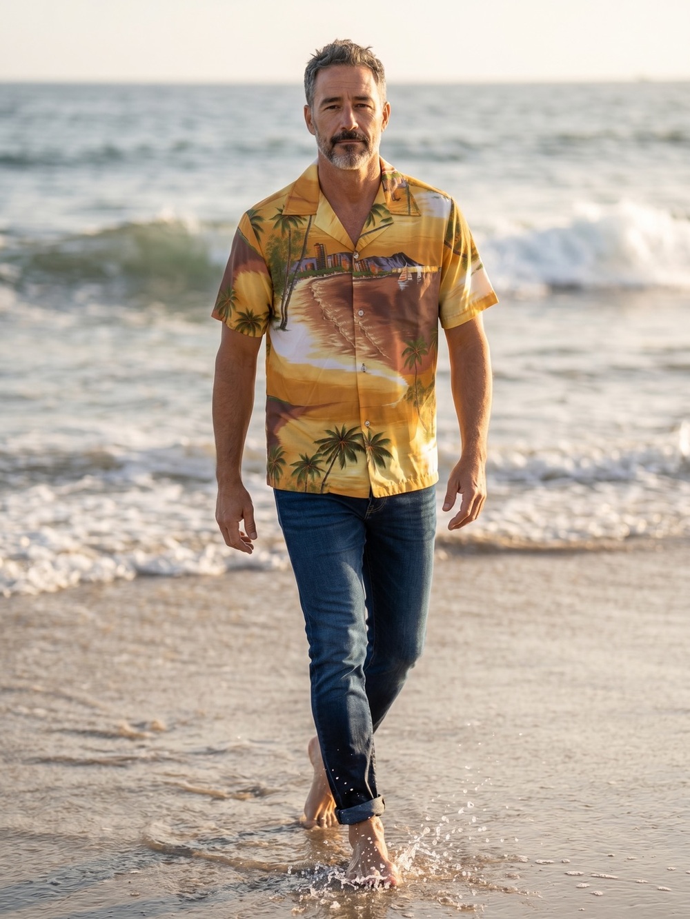 Rai Nani Vintage Men's Button up Hawaiian Shirt/Tropical Print/Size: Large - Picture 11 of 14